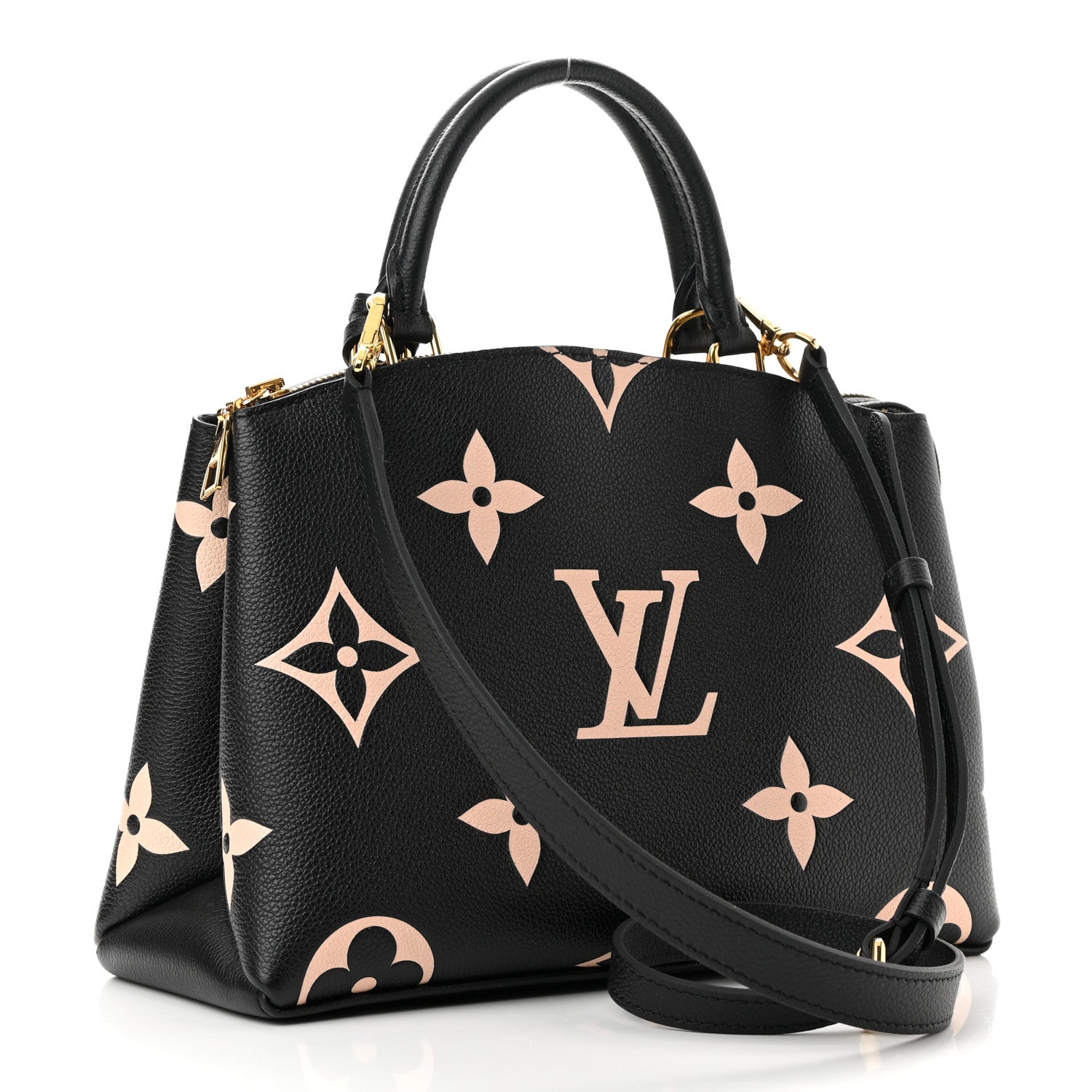 Louis Vuitton Empreinte Monogram Giant Petit Palais Black Beige 3 of 9