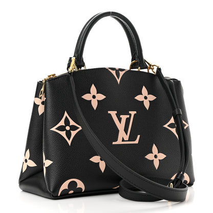 Louis Vuitton Empreinte Monogram Giant Petit Palais Black Beige 3 of 9