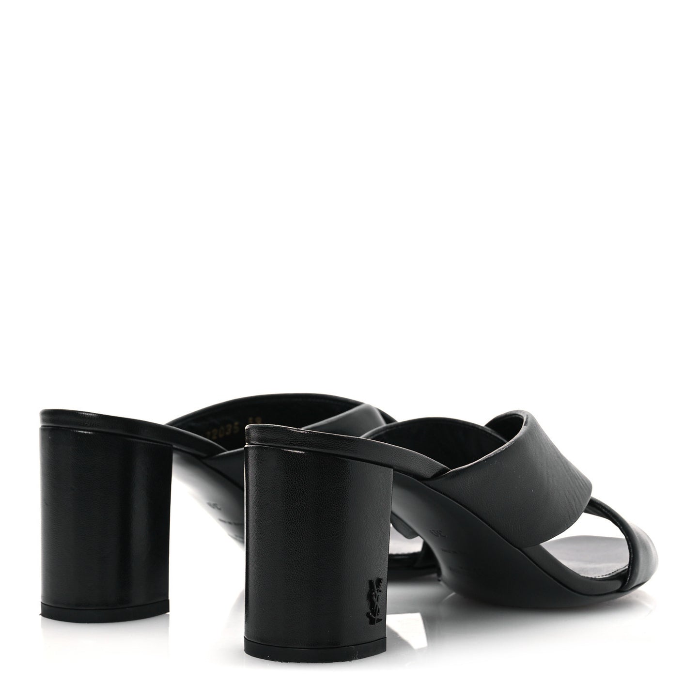 Calfskin LouLou 70 Mules 39 Black