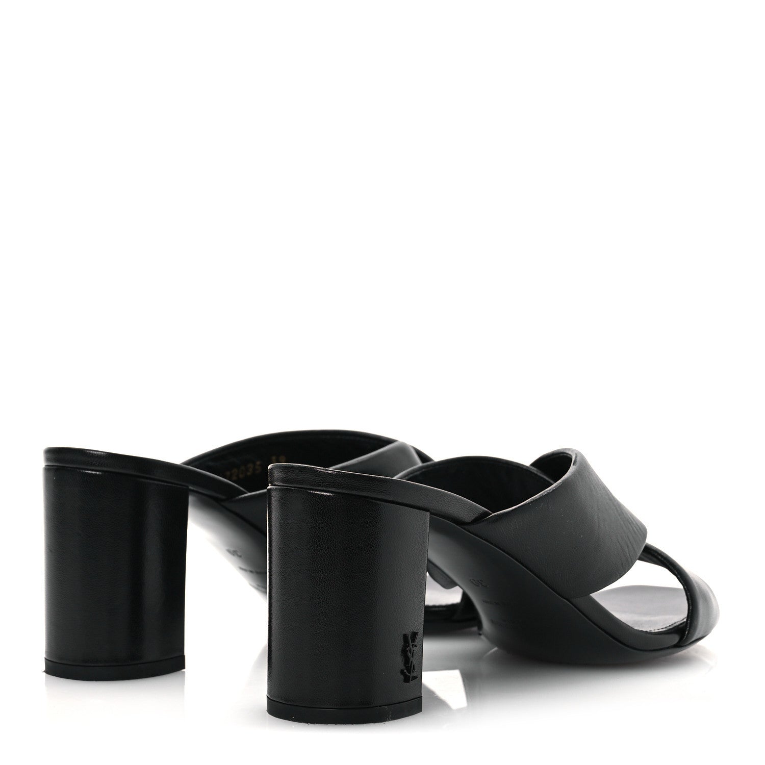 Saint Laurent Calfskin LouLou 70 Mules 39 Black 5 of 10