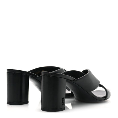 Saint Laurent Calfskin LouLou 70 Mules 39 Black 5 of 10