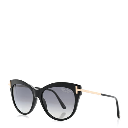 Tom Ford Acetate Polarized Kira Sunglasses TF821 Black 1 of 8