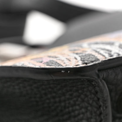 Fendi X NOEL FIELDING Cuoio Romano Painted Mini Peekaboo I SEE U Satchel Black Multicolor 11 of 11