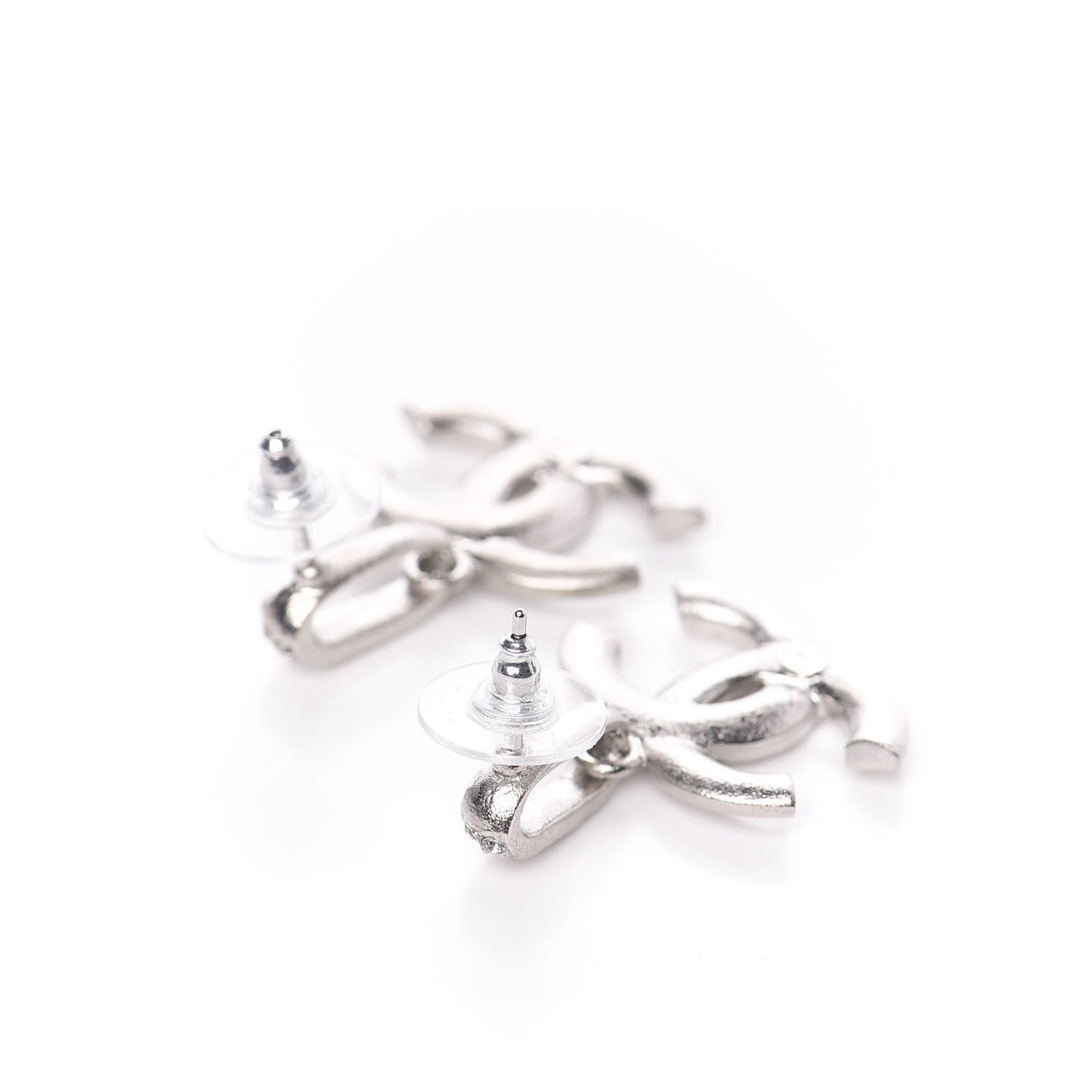 Crystal Palais Garnier CC Drop Earrings Silver