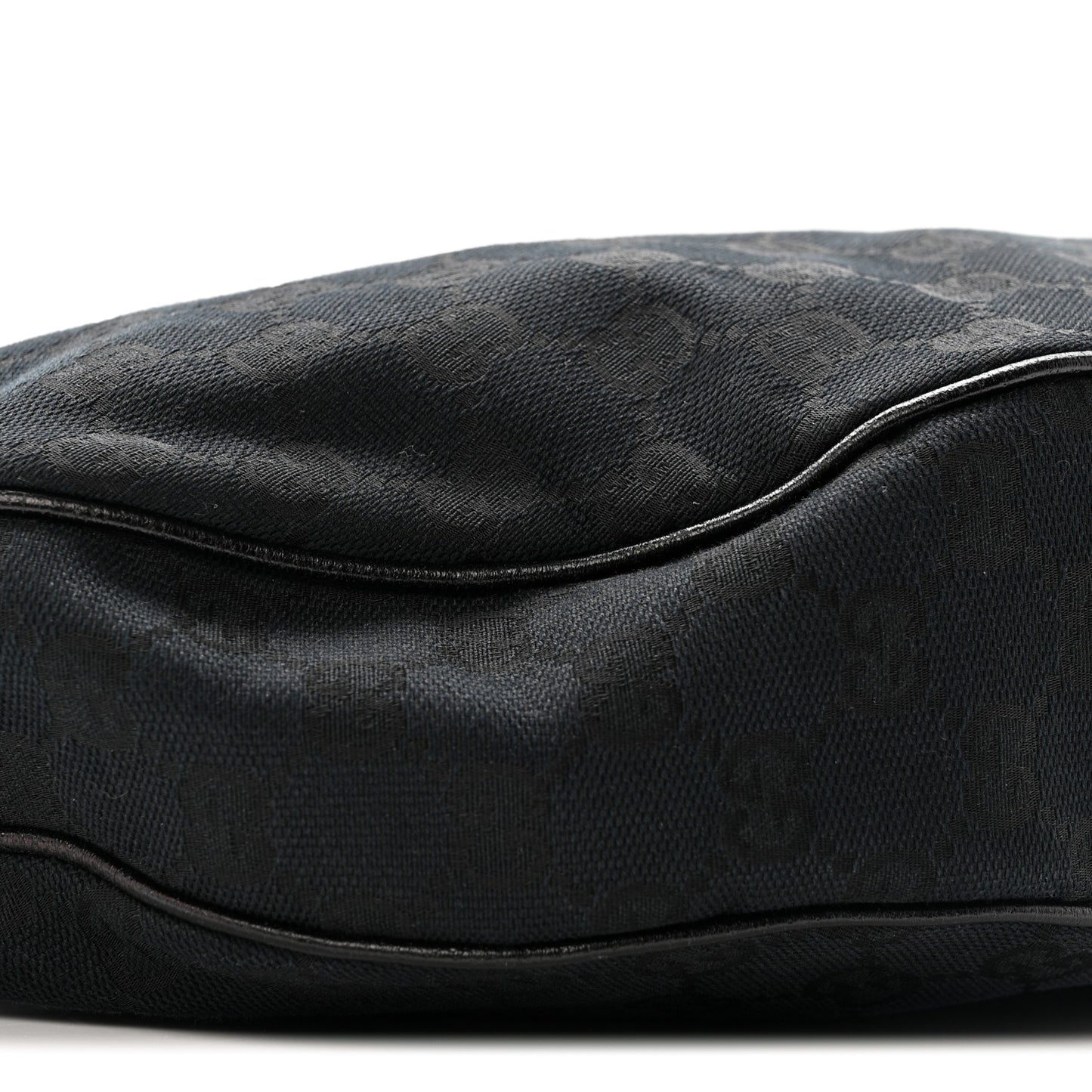 Monogram Half Moon Bamboo Ring Hobo Black