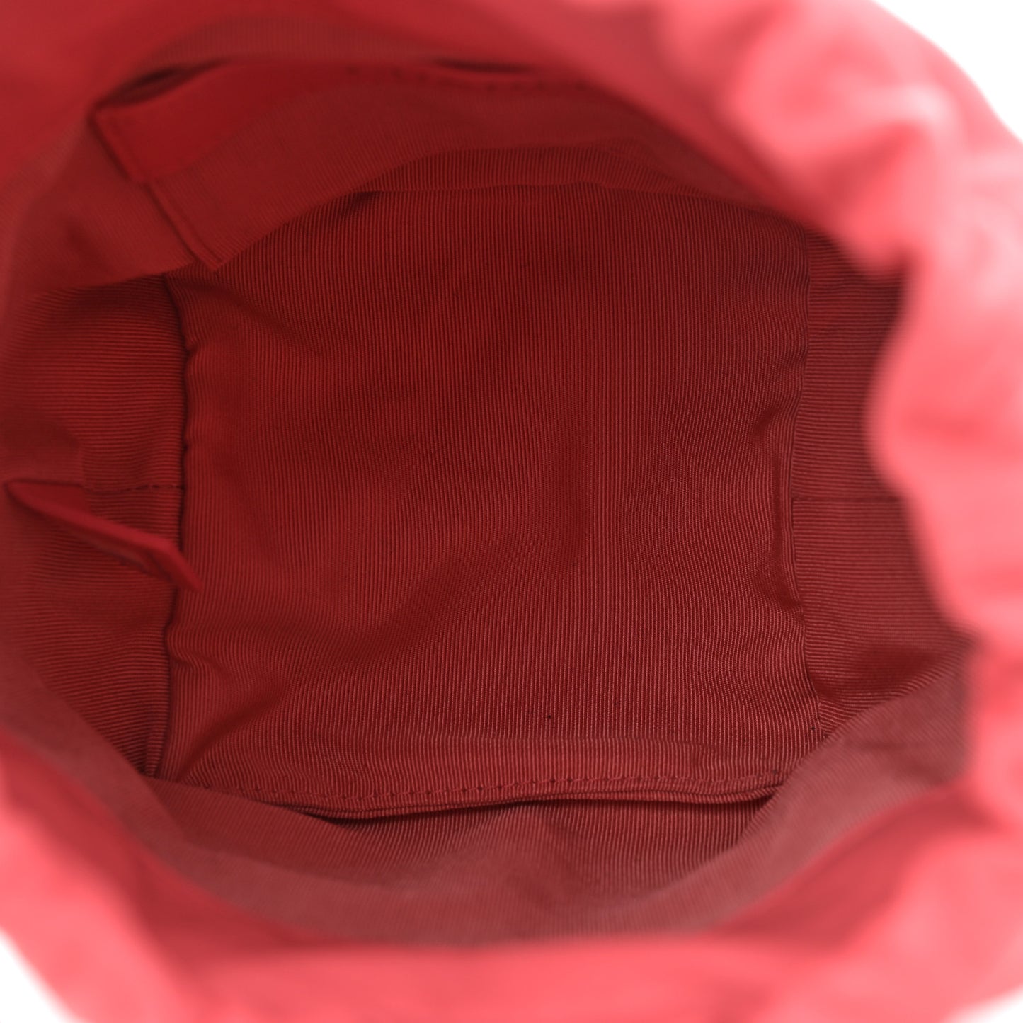 Lambskin Bucket Chain Drawstring Bag Pink