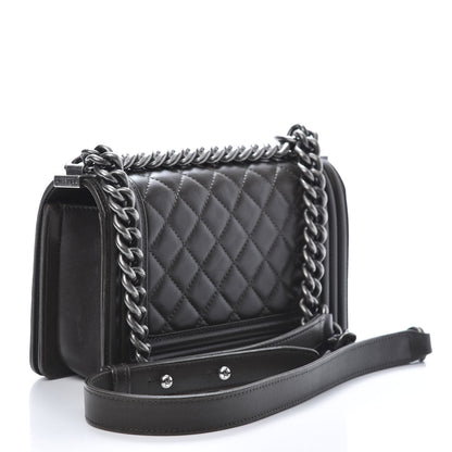 Chanel Lambskin Quilted Small Boy Flap Brown 3 of 14