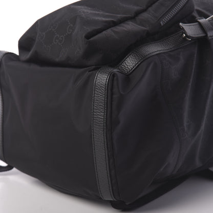 Gucci Nylon Monogram Medium Light Double Buckle Backpack Black 6 of 9