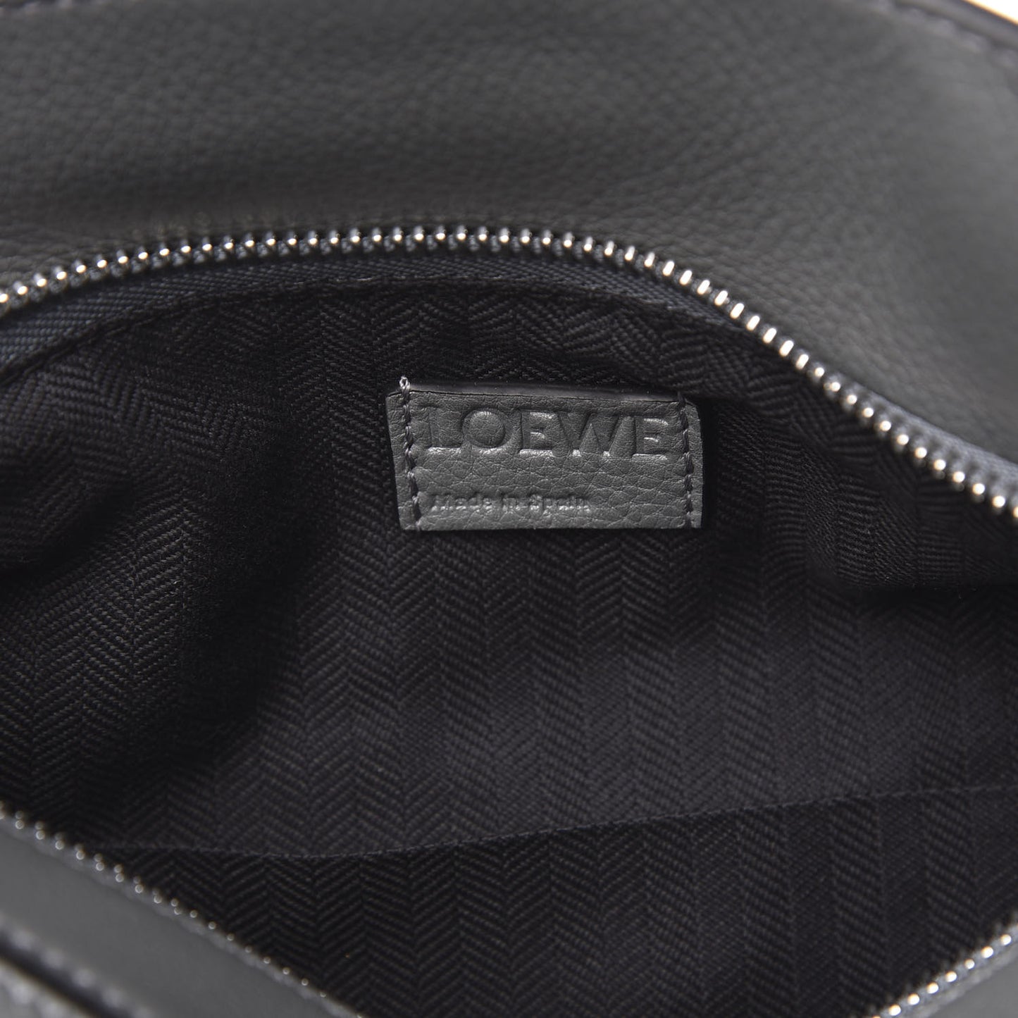 Calfskin Small Puzzle Bag Gunmetal