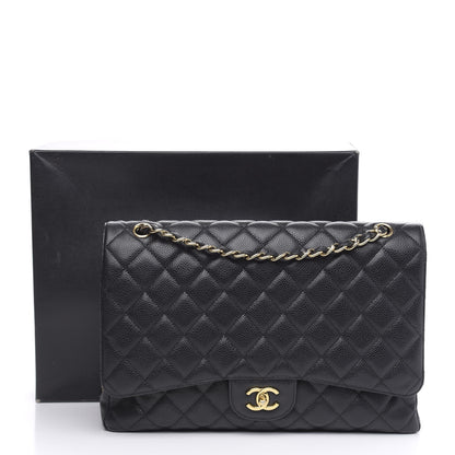 Chanel Caviar Quilted Maxi Single Flap Black 16 of 16