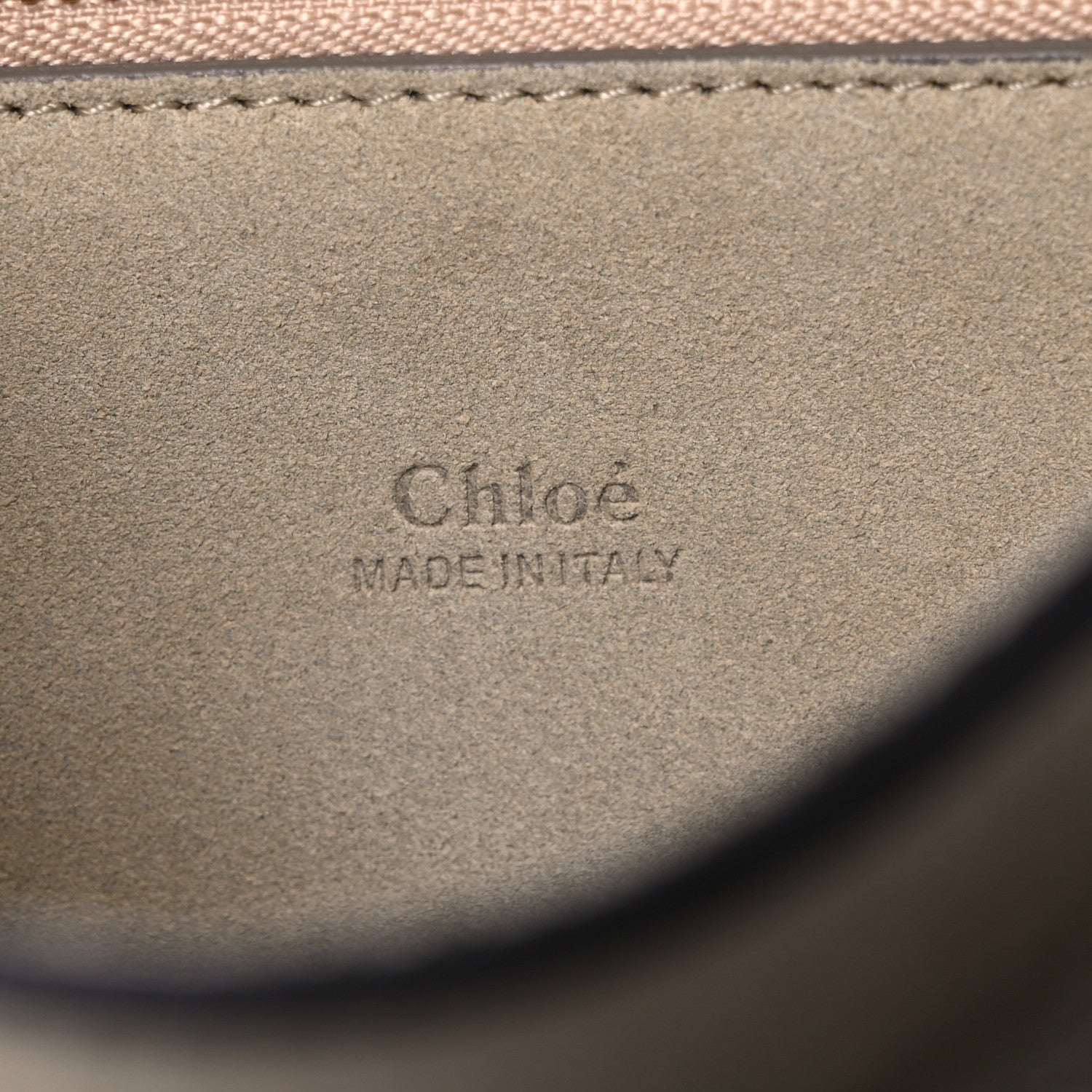 Chloe Calfskin Suede Medium Faye Shoulder Bag Airy Grey 6 of 17