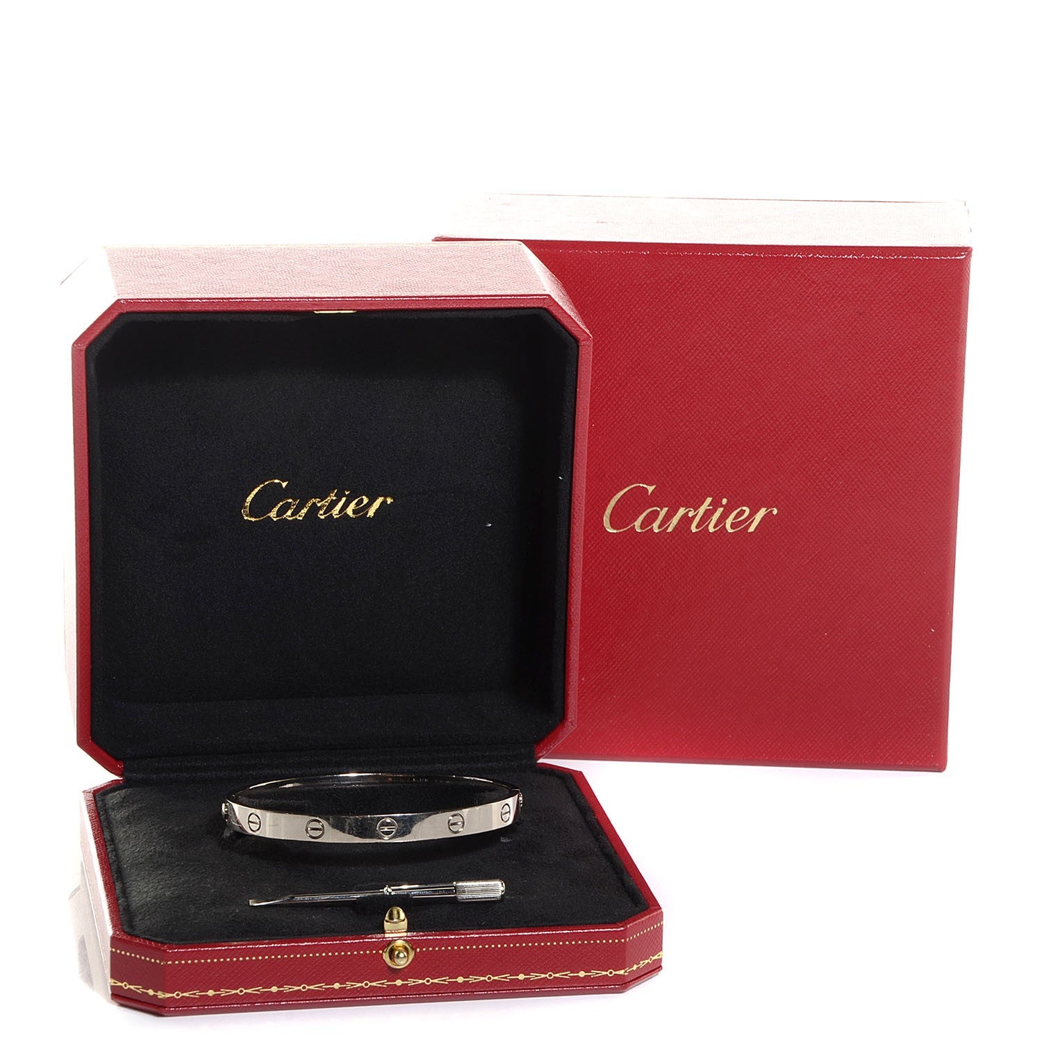 Cartier 18K White Gold LOVE Bracelet 19 6 of 6