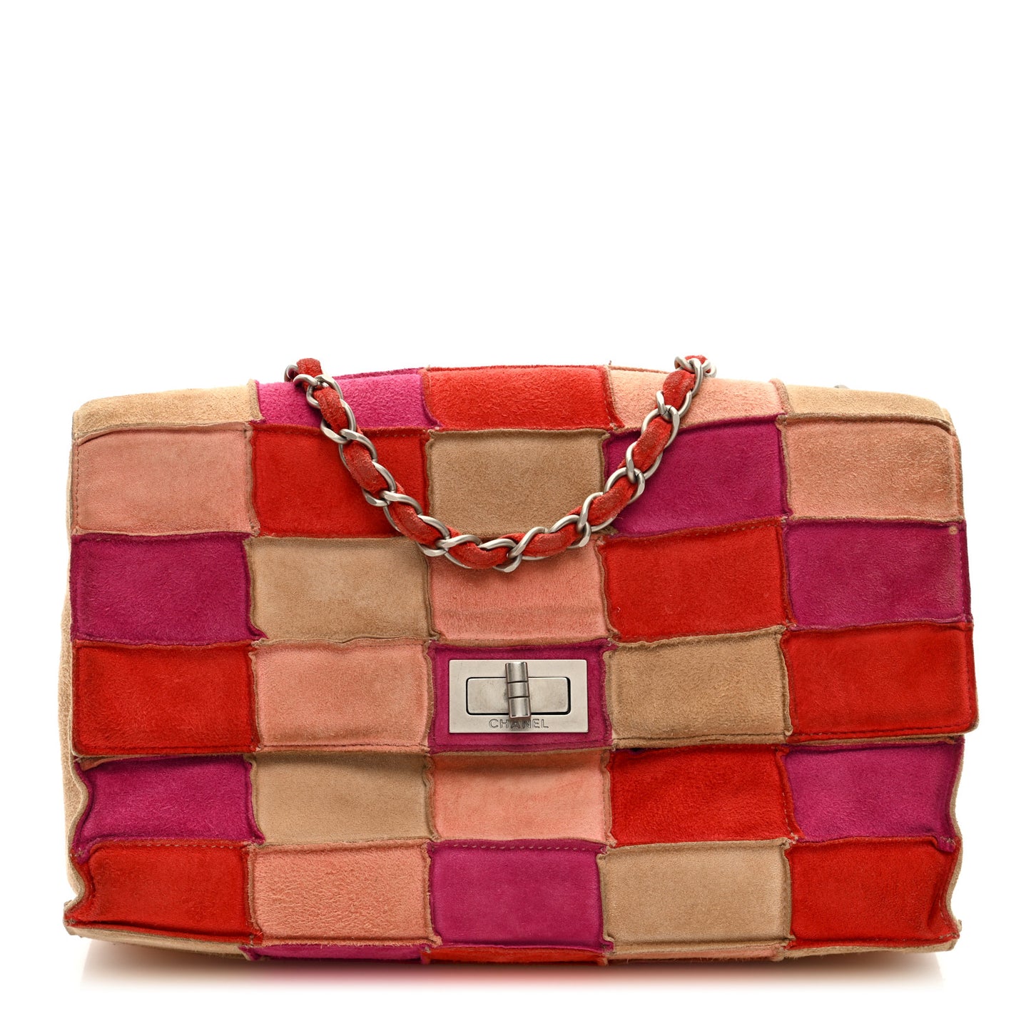 Suede Patchwork Medium Mademoiselle Flap Multicolor