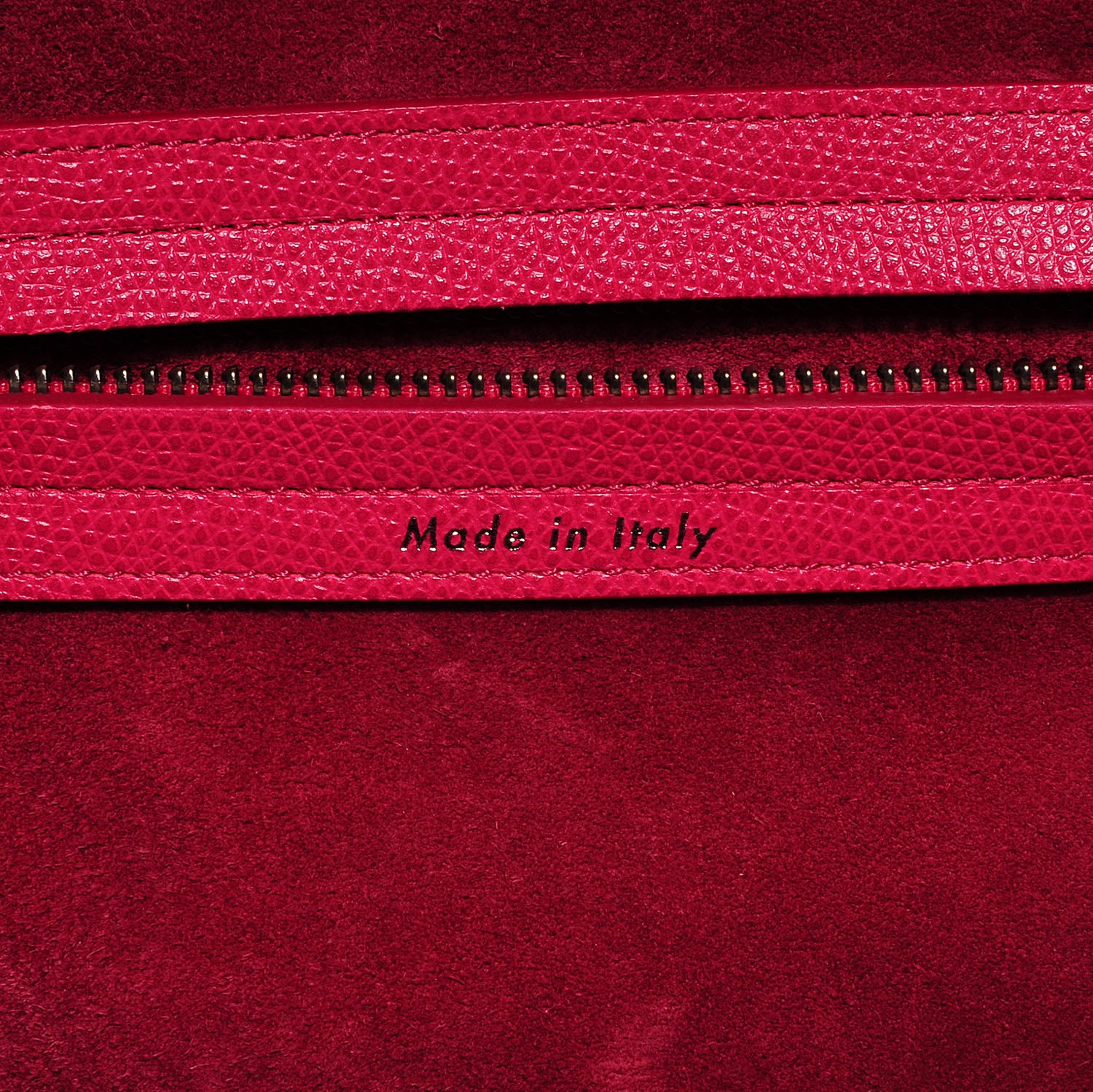 Celine Grained Calfskin Medium Phantom Luggage Fuchsia 6 of 7