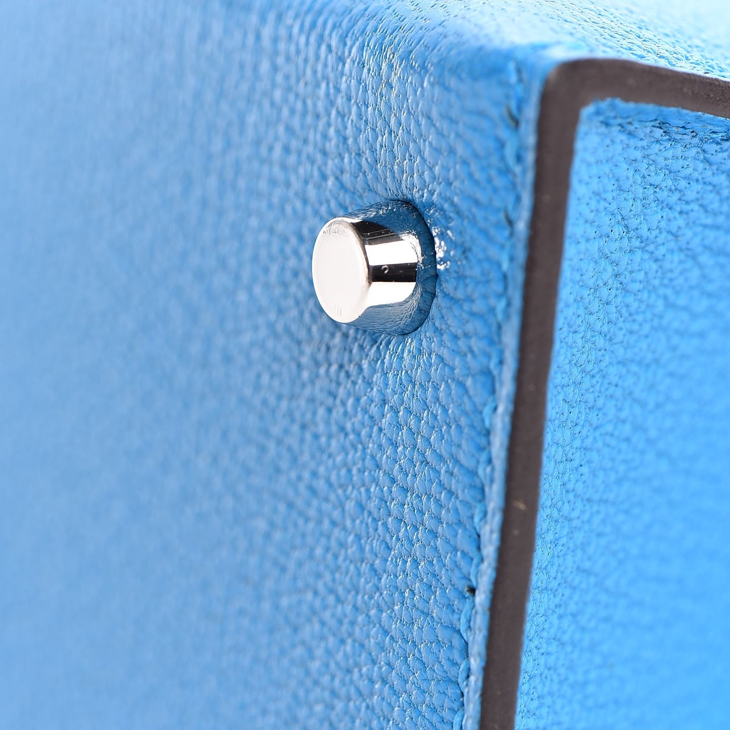 Chevre Mysore Mini Kelly Sellier 20 Bleu Zanzibar