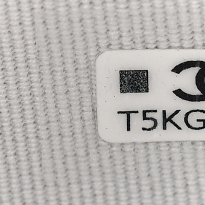 Chanel Metallic Goatskin Quilted Crystal CC Walk Of Fame Clutch With Chain Silver 7 of 10