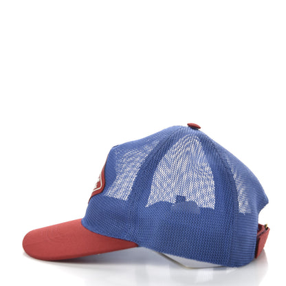 Gucci Mesh Game Logo Baseball Hat M Blue Red 4 of 9