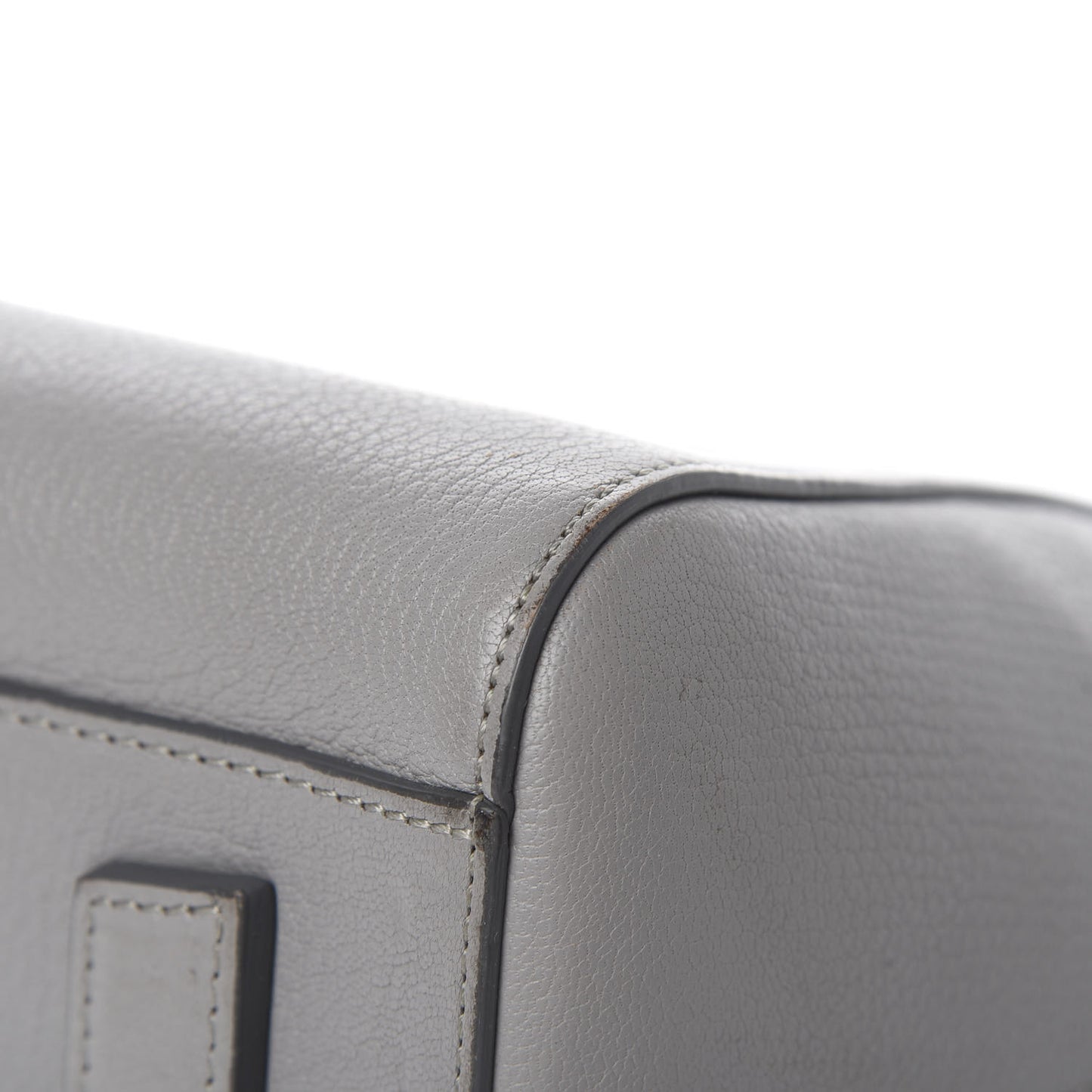 Sugar Goatskin Small Antigona Pearl Grey
