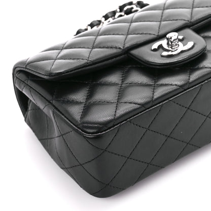 Chanel Lambskin Quilted Mini Rectangular Flap Black 10 of 12