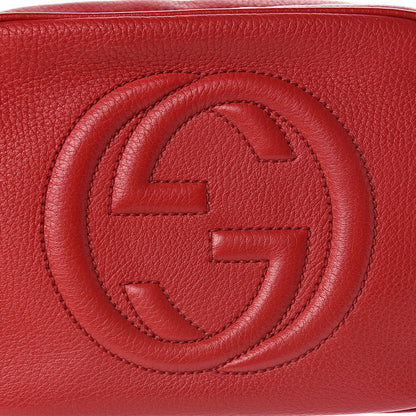 Gucci Pebbled Calfskin Small Soho Disco Bag Tabasco Red 11 of 11