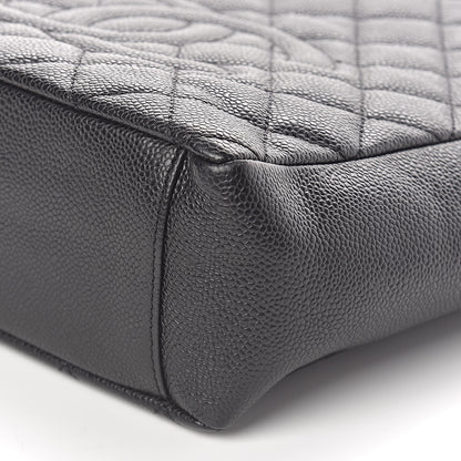 Chanel Caviar Quilted Petit Shopping Tote PST Black 9 of 10