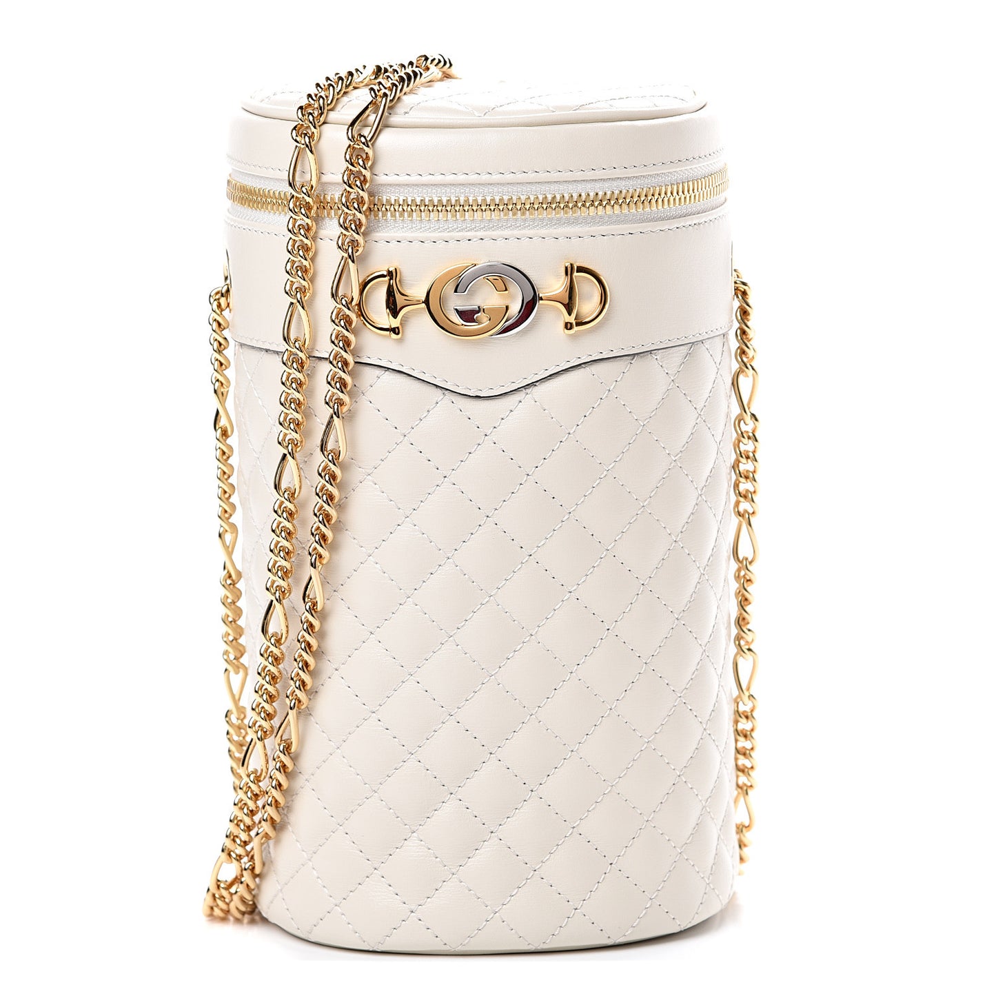 Calfskin Trapuntata Zumi Belt Bag Off White