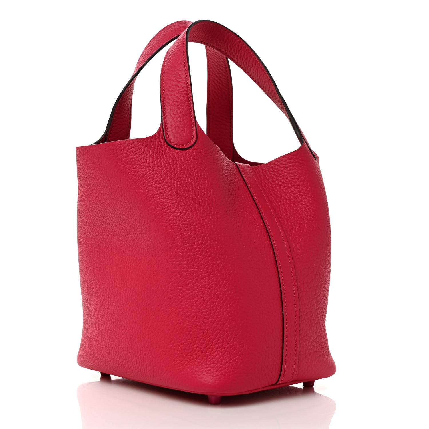 Hermes Taurillon Clemence Monochrome Picotin Lock 18 PM Rose Mexico 3 of 9