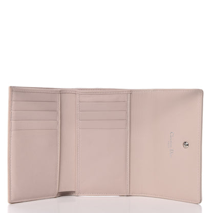 Christian Dior Grained Calfskin Cannage Diorama Elancee Wallet Rose Poudre 5 of 8