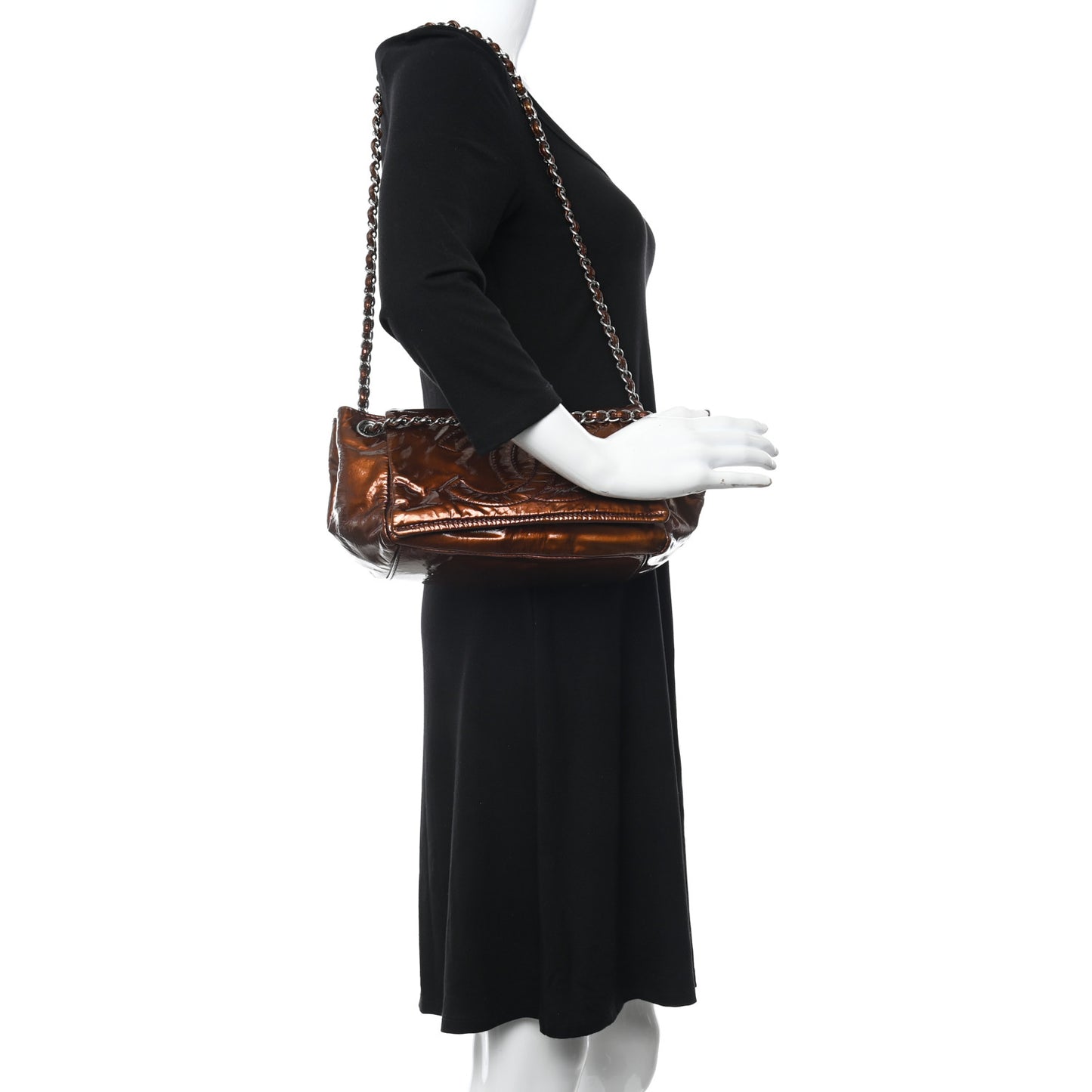 Patent Accordion CC Flap Bronze