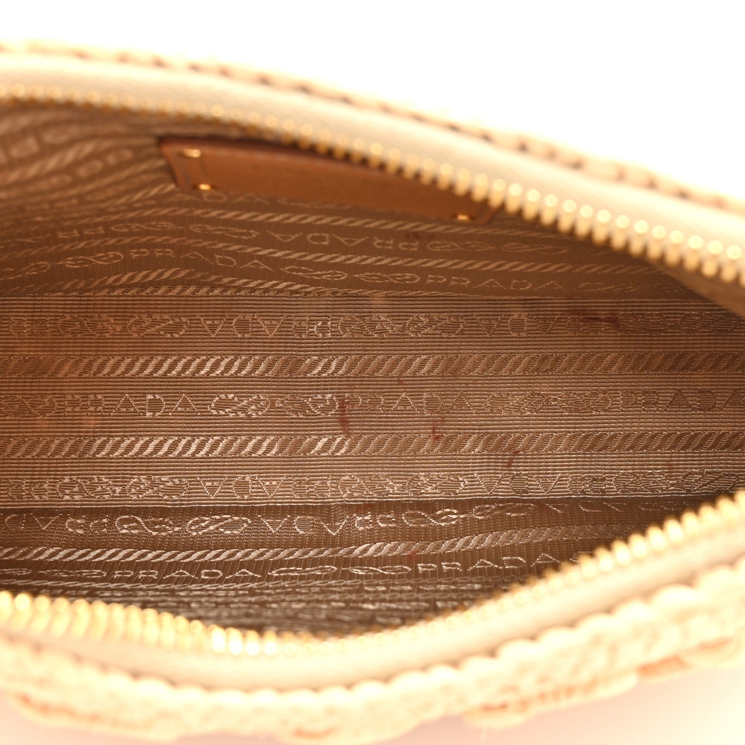 Prada Yarn Raffia Effect Crochet Mini Re-Edition 2000 Shoulder Bag Naturale 5 of 13