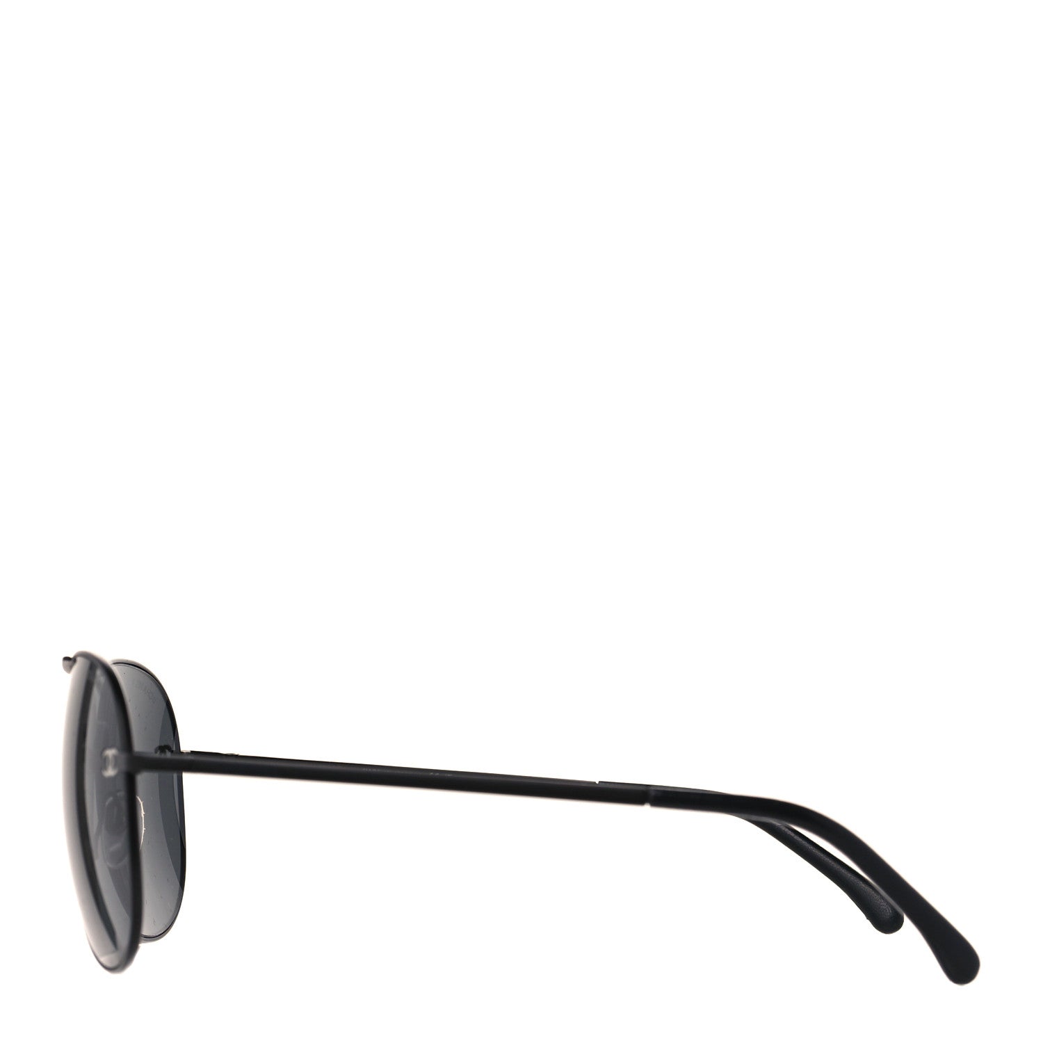 Chanel Metal Aviator CC Sunglasses 4189-T-Q Black 4 of 7