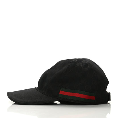 Gucci Monogram Web Baseball Hat M Black 2 of 8