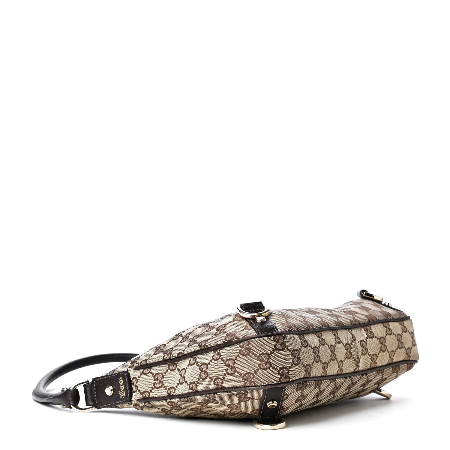 Gucci Monogram Medium Abbey D Ring Hobo Brown 3 of 4