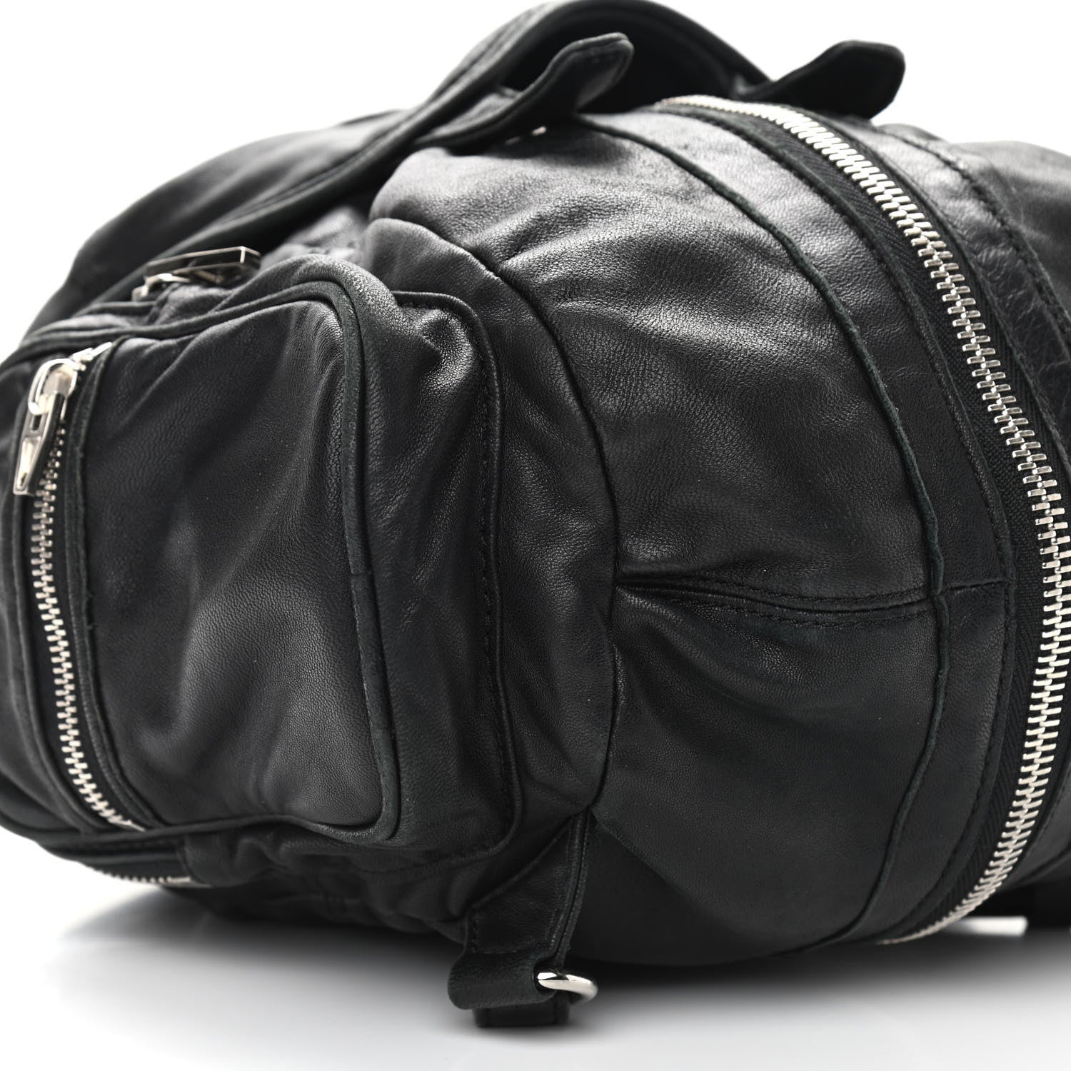 Alexander Wang Lambskin Mini Marti Backpack Washed Black Rhodium Hardware 7 of 15