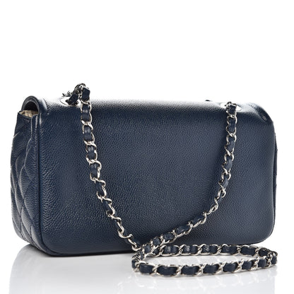 Chanel Caviar Medium Timeless CC Flap Navy Blue 3 of 10