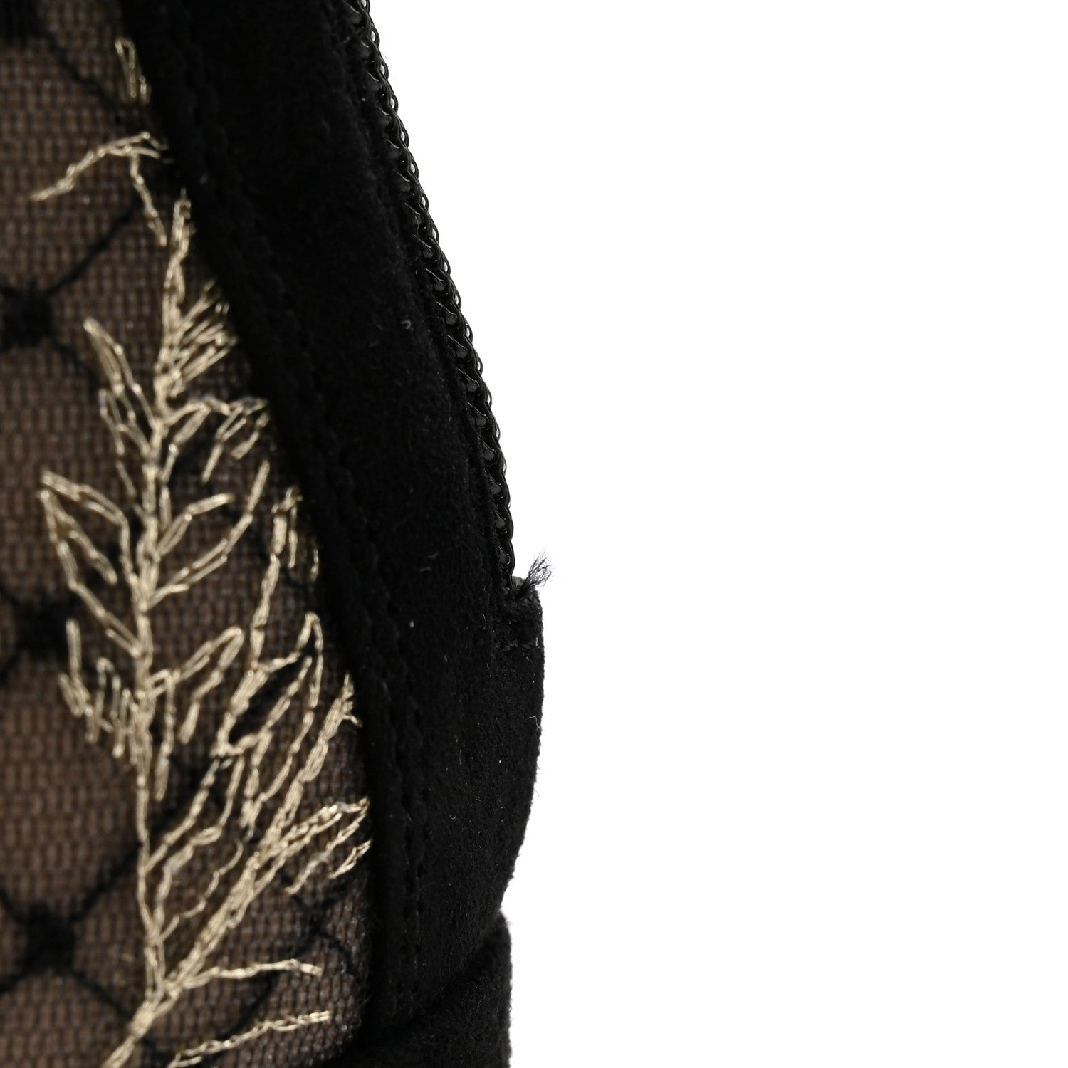 Christian Dior Suede Lurex Butterfly Embroidered Naughtily-D Heeled Ankle Boots 38 Black Gold 10 of 11