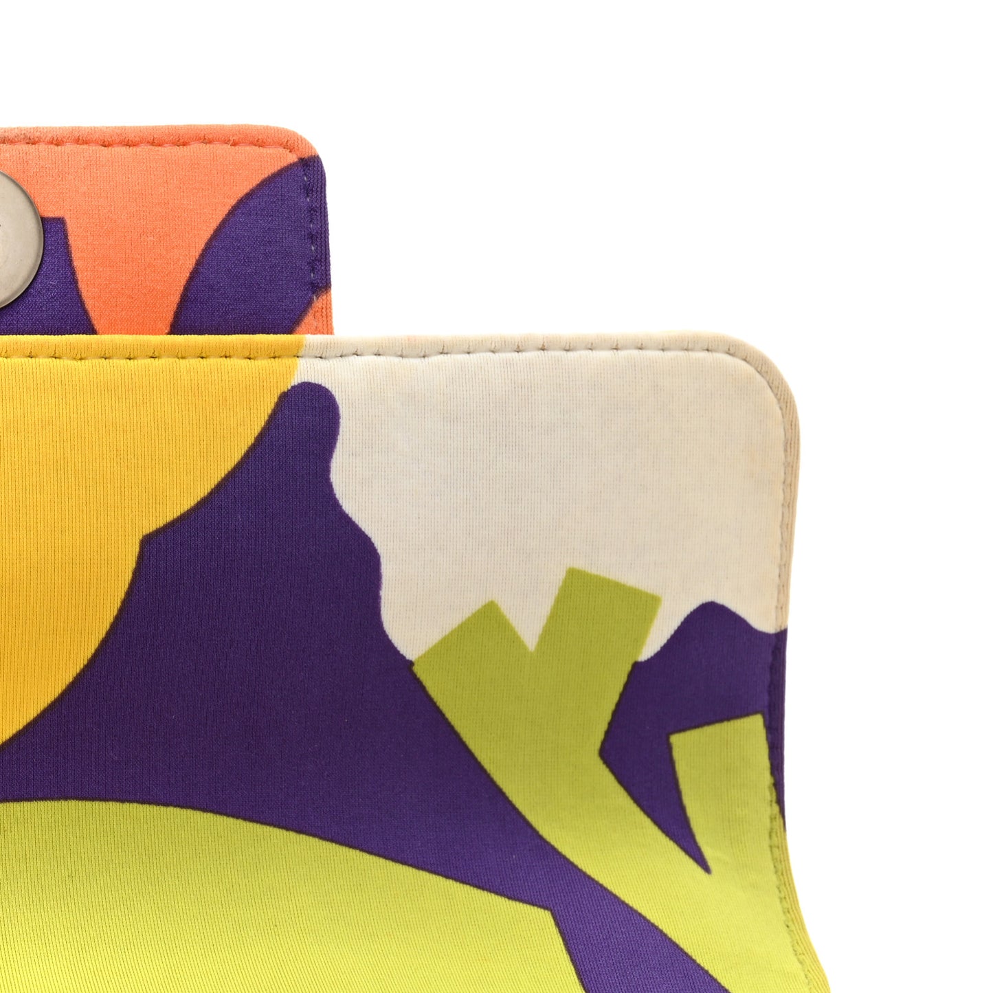 Jersey Square Stitched Keyboard Flap Clutch Multicolor