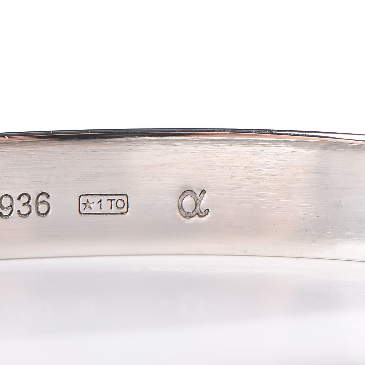 Cartier 18K White Gold LOVE Bracelet 18 9 of 10