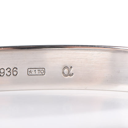 Cartier 18K White Gold LOVE Bracelet 18 9 of 10