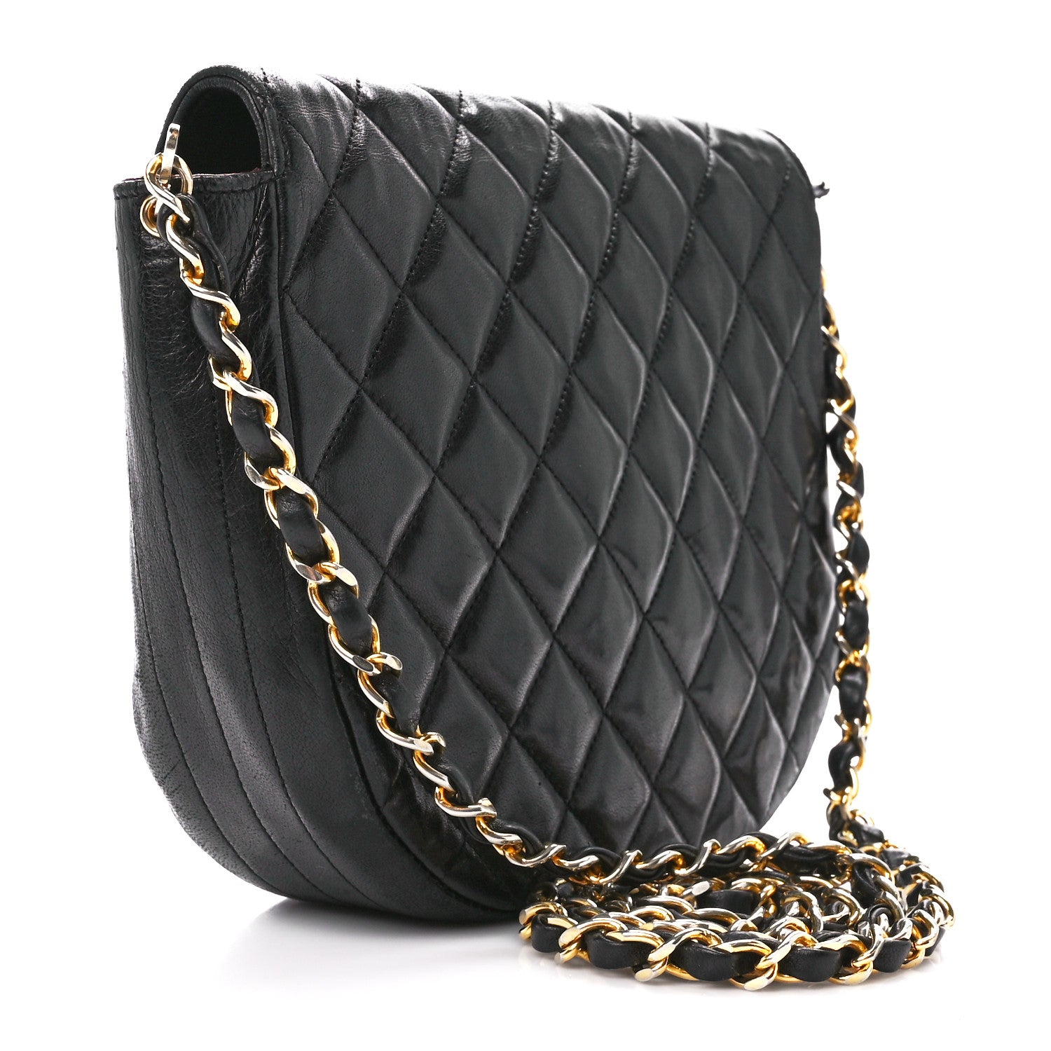 Chanel Lambskin Quilted Messenger Black 3 of 11
