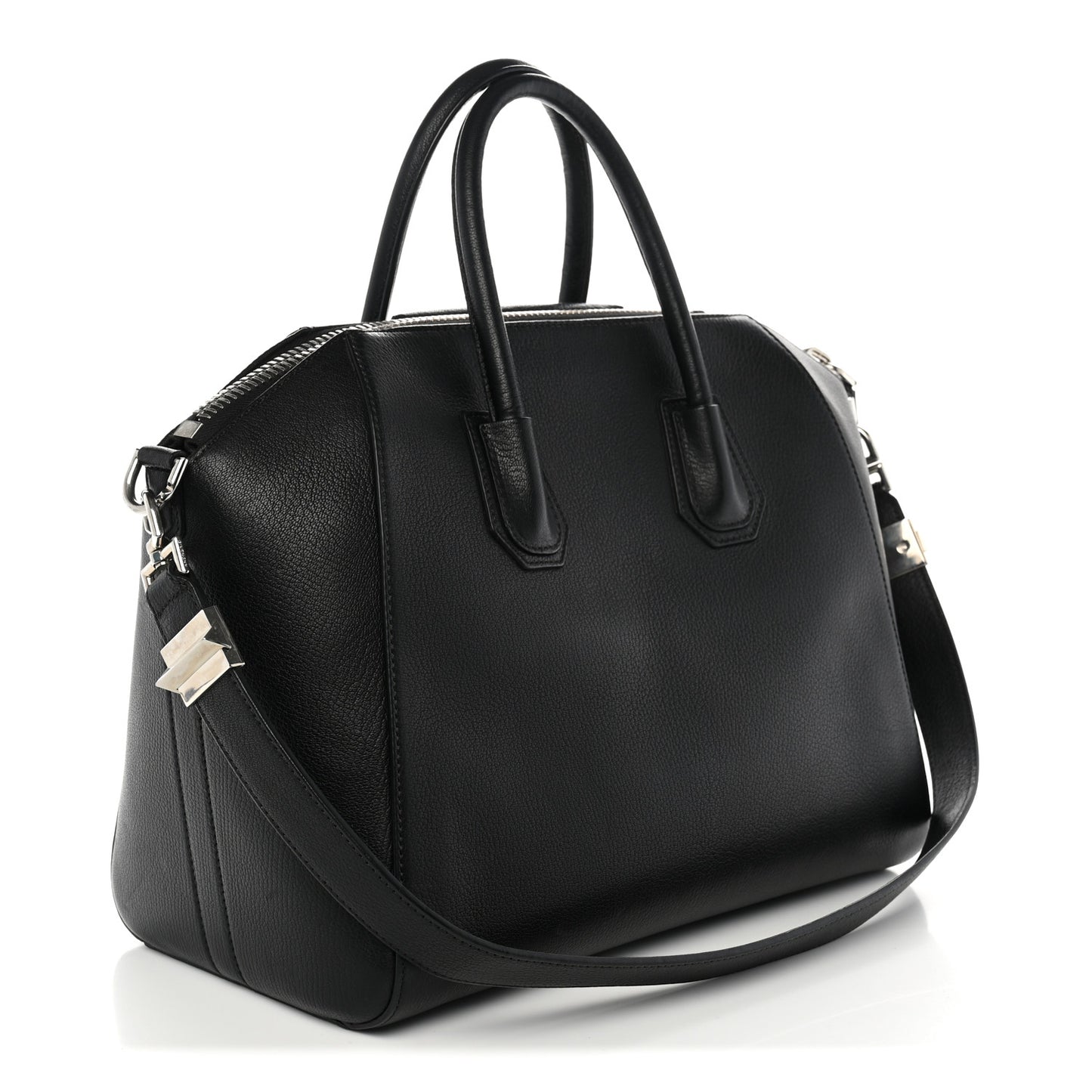 Sugar Goatskin Medium Antigona Black