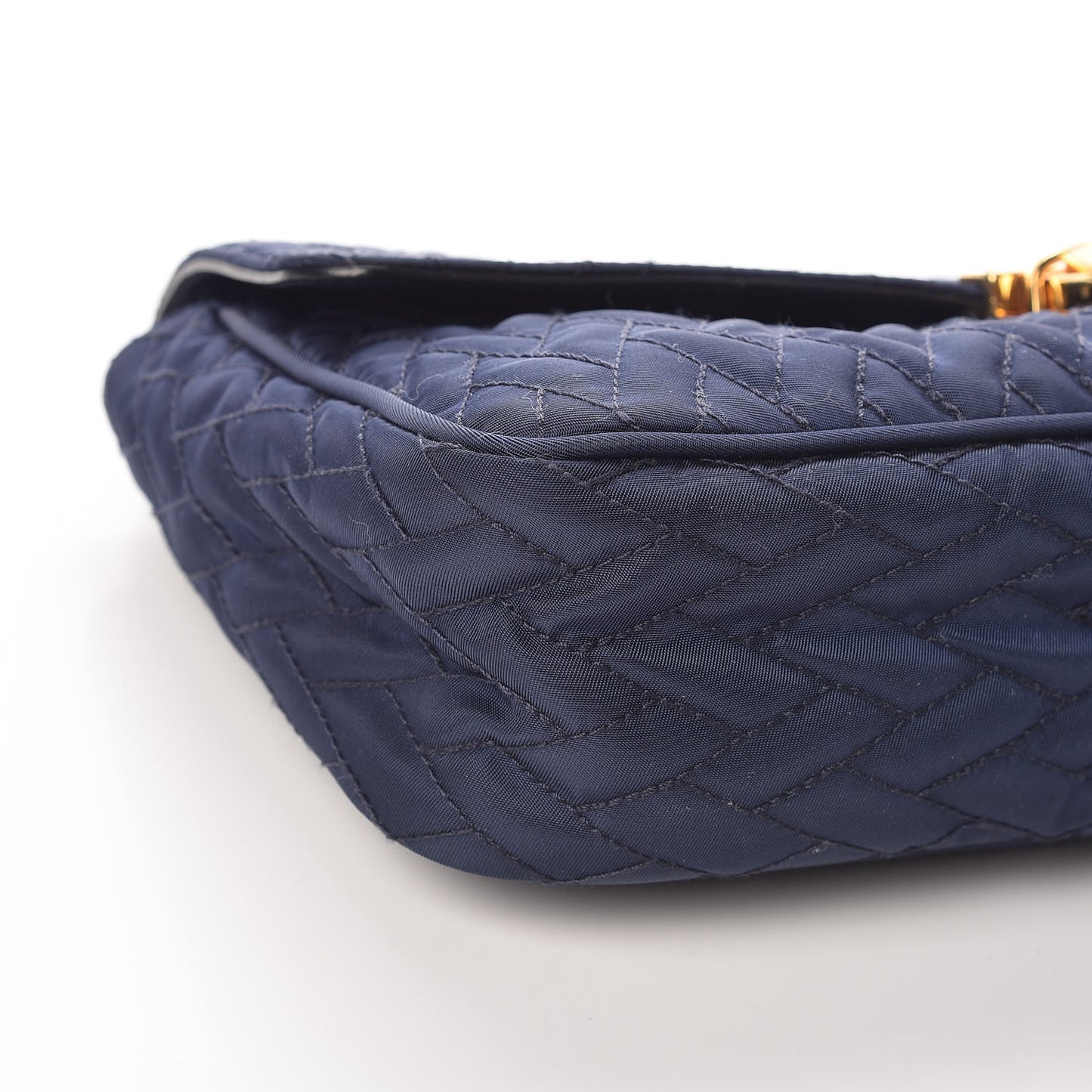 Nylon Tessuto Impuntu Quilted Flap Baltico