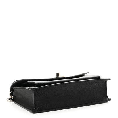 Louis Vuitton Soft Calfskin My Lockme Chain Pochette Black 4 of 10