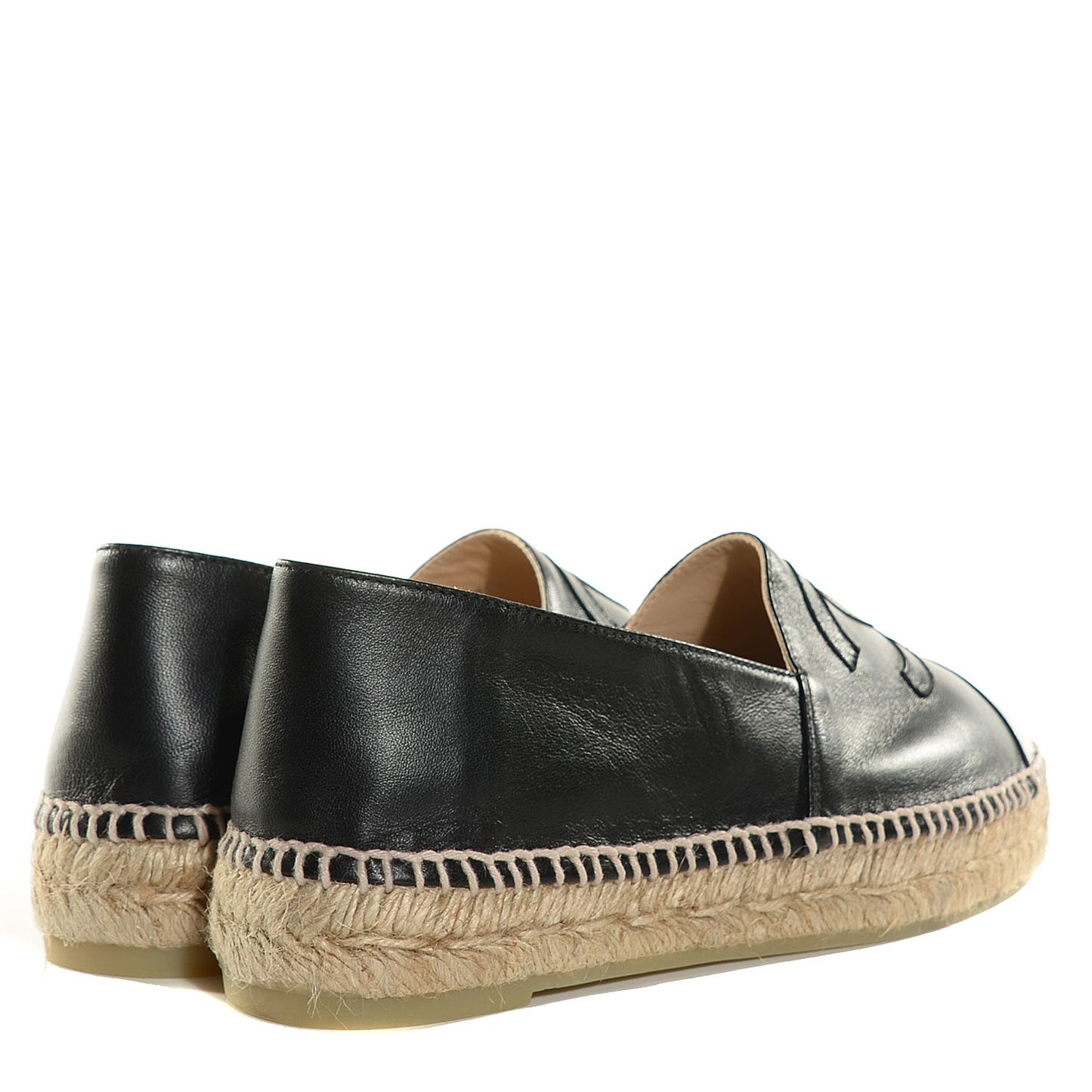 Lambskin CC Espadrilles 37 Black