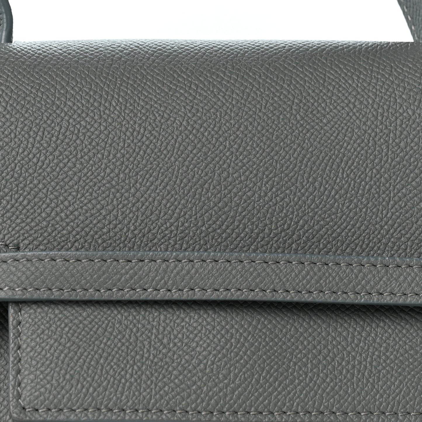Grained Calfskin Nano Belt Bag Celadon