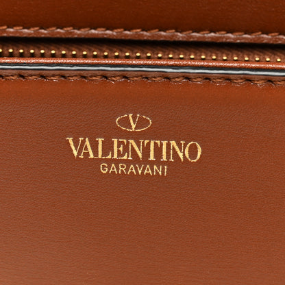 Valentino Garavani Calfskin Small Vlogo Chain Shoulder Bag Saddle Brown 6 of 9