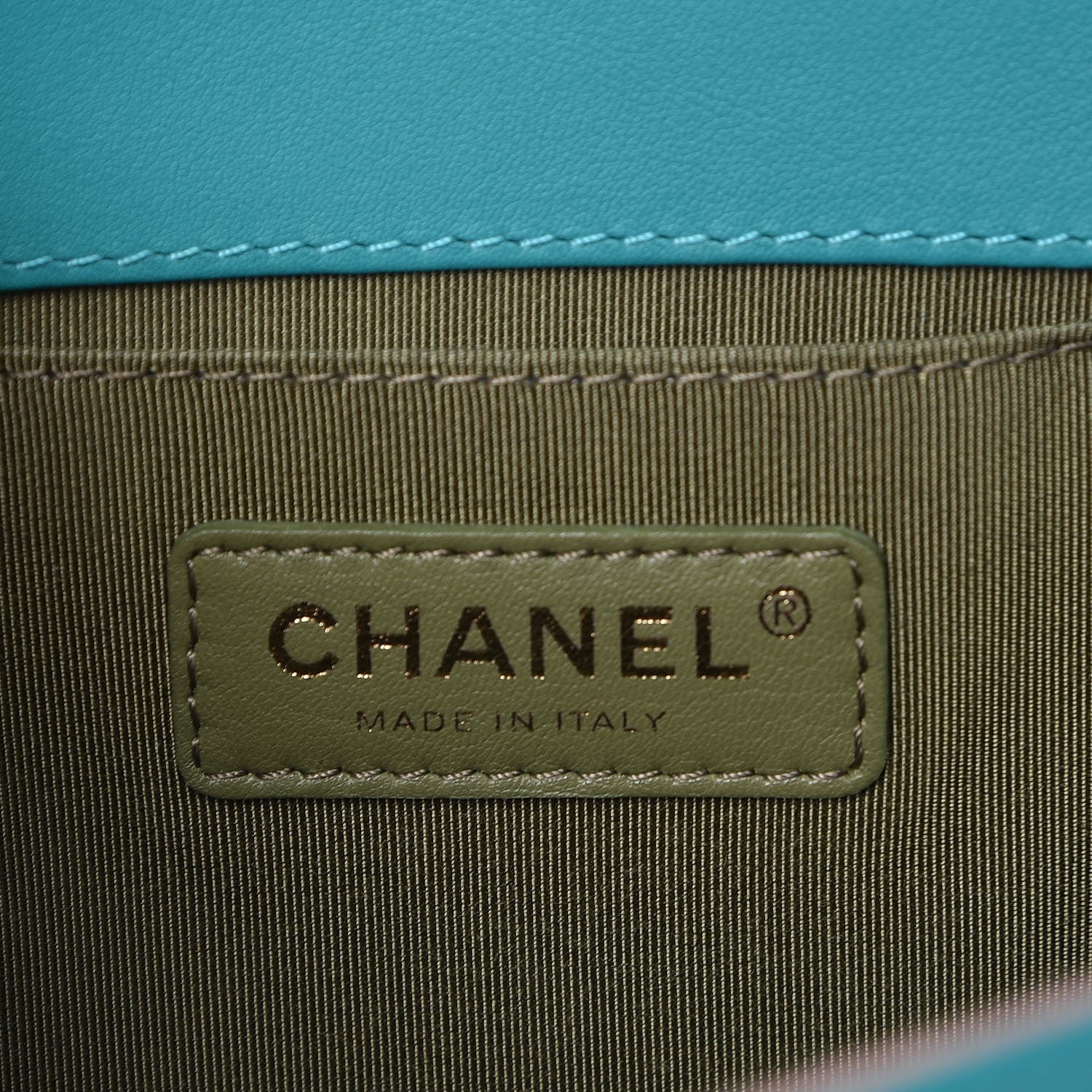 Chanel Calfskin Quilted Medium Boy Flap Turquoise 6 of 11
