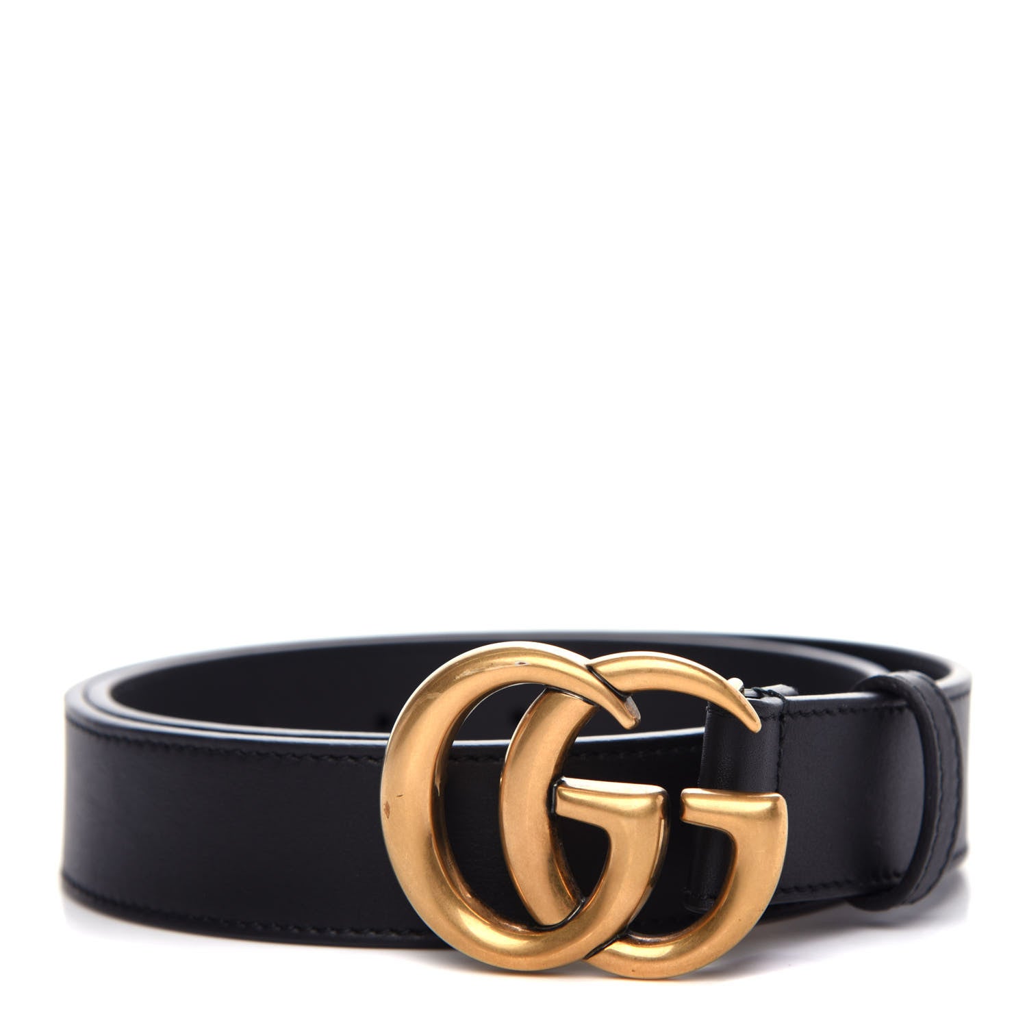Gucci Moon Calfskin Double G 30mm Belt 70 28 Black 1 of 8