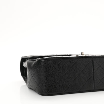 Chanel Caviar Quilted Jumbo Double Flap Black 10 of 11