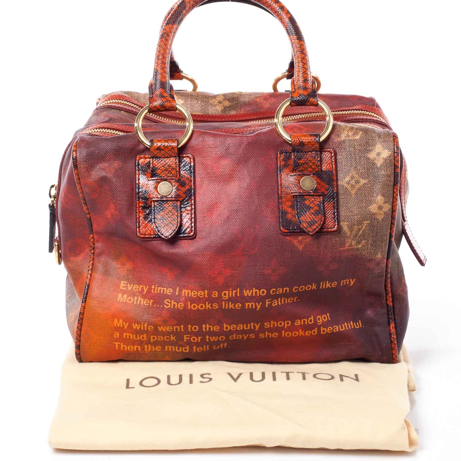 Louis Vuitton Richard Prince Mancrazy Jokes Bag 9 of 9